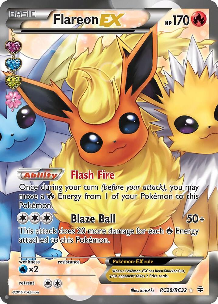 Flareon EX (Full Art) - Generations: Radiant Collection (GEN) - LP