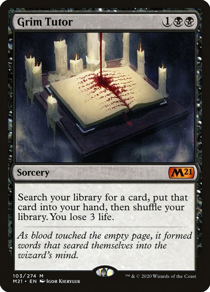 Grim Tutor - Core Set 2021 (M21) - foil