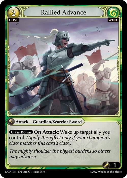 Rallied Advance - Dawn of Ashes 1st Edition (DOA 1st) Foil