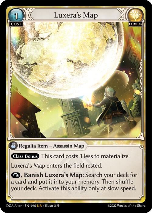 Luxera's Map - Dawn of Ashes Alter Edition (DOA Alter) Foil