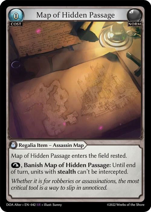 Map of Hidden Passage - Dawn of Ashes Alter Edition (DOA Alter) Foil