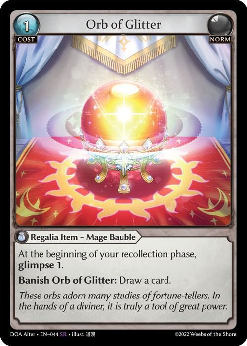 Orb of Glitter - Dawn of Ashes Alter Edition (DOA Alter) Foil