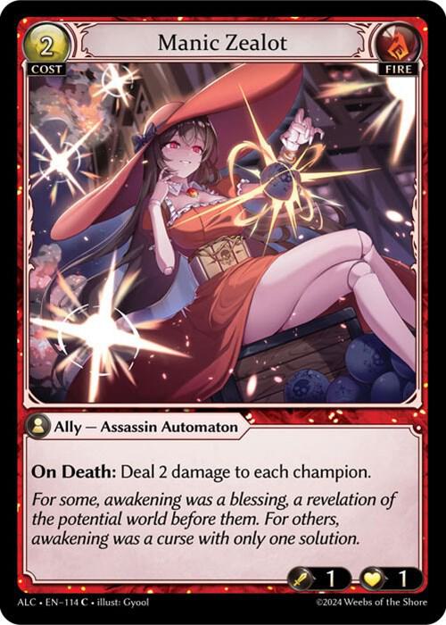 Manic Zealot - Alchemical Revolution (ALC) Foil