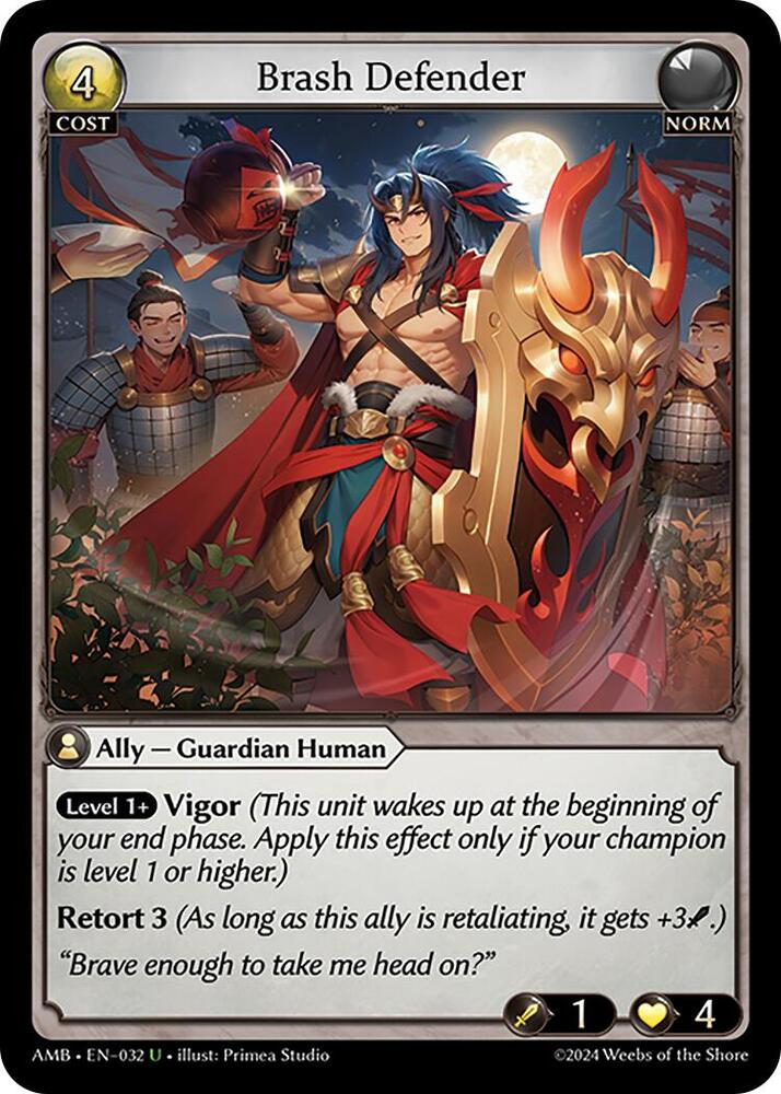 Brash Defender - Mortal Ambition (AMB1E) Foil
