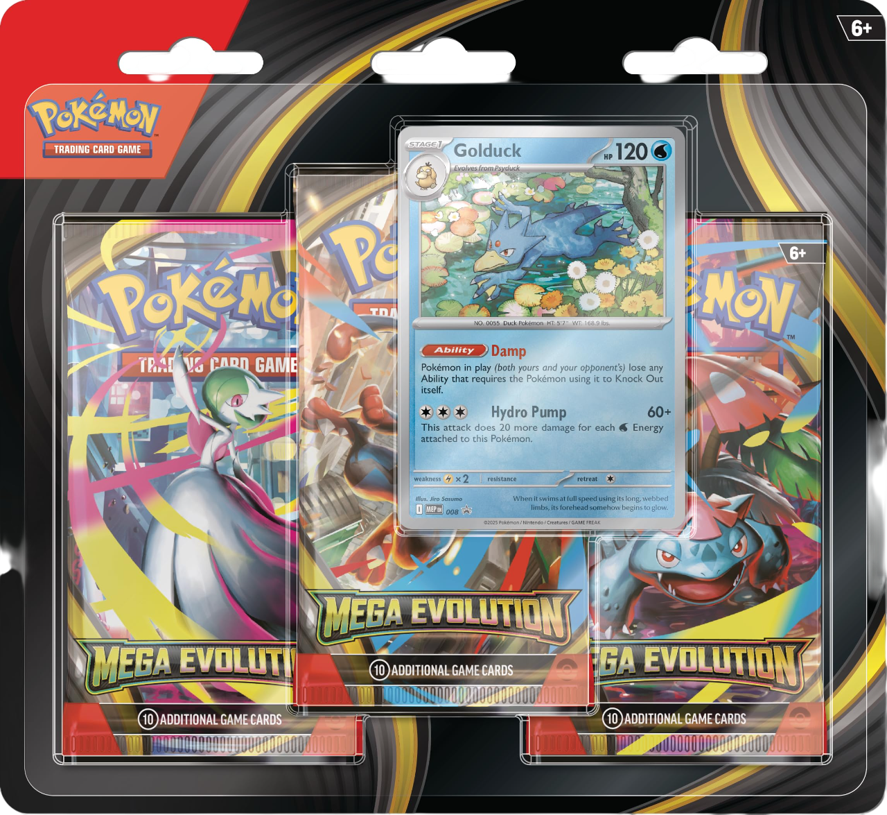 Mega Evolution Triple pack Blister (Golduck)