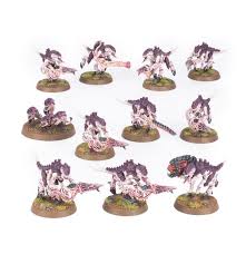 Warhammer 40K Tyranids Termagants and ripper swarm + paints