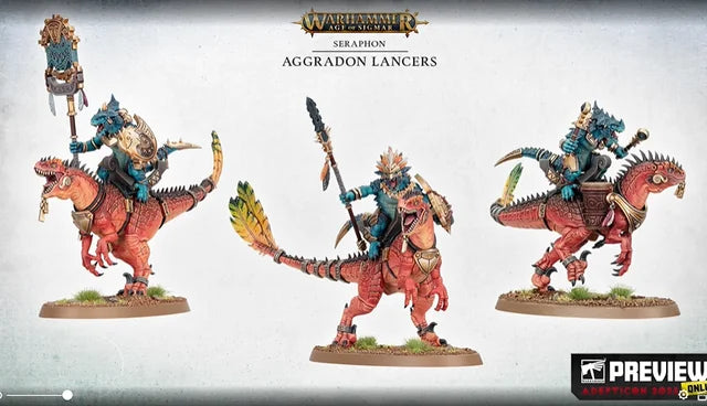 Warhammer Age of Sigmar : Seraphon Aggradon Lancer