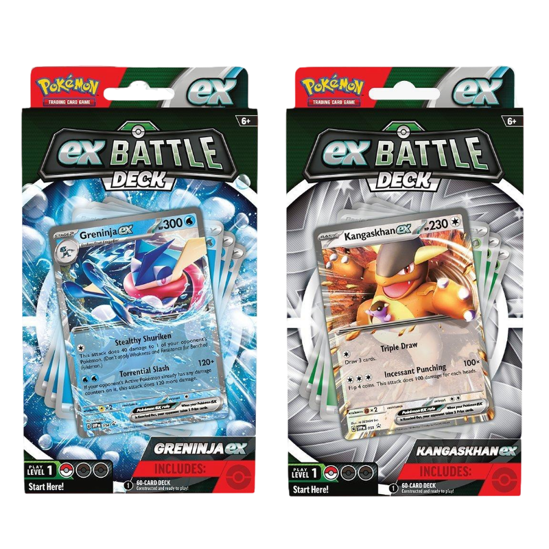 POKEMON - EX BATTLE DECKS - GRENINJA/KANGASKHAN EX Bundle