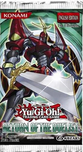 Yugioh - Return of the Duelist Booster Packs - 1st Edition Go For Game Yugioh - Return of the Duelist Booster Packs - 1st Edition Go For Game