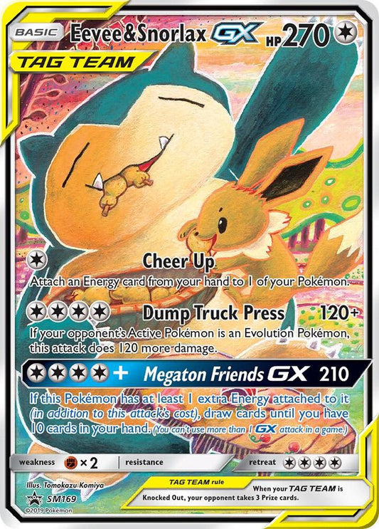 Eevee & Snorlax GX - SM169 - SM Promos (SMP) - DMG