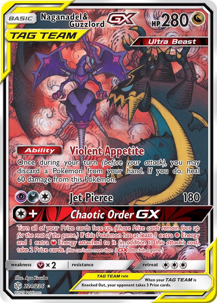 Naganadel & Guzzlord GX (Alternate Full Art) - SM - Cosmic Eclipse (SM12)