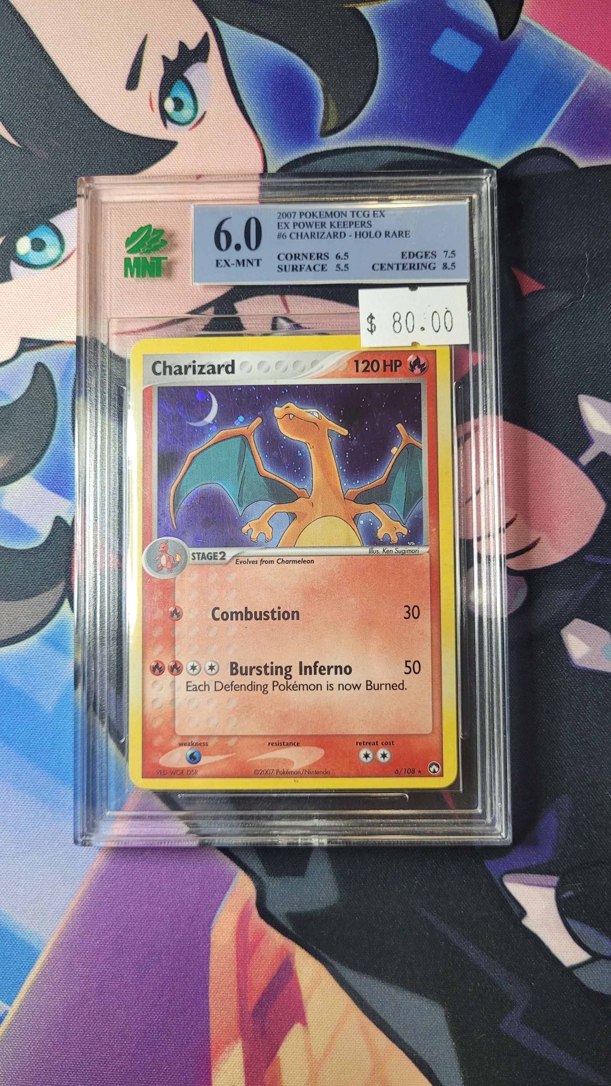 Pokmon - Charizard Holo Rare - (6/108) - (EX Power Keepers) - MNT 6.0 Go For Game Pokmon - Charizard Holo Rare - (6/108) - (EX Power Keepers) - MNT 6.0 Go For Game