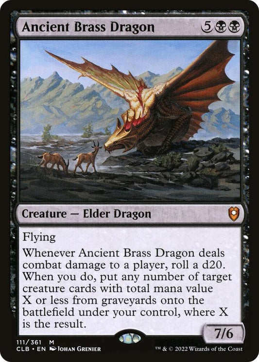 Ancient Brass Dragon - Commander Legends: Battle for Baldur's Gate (CLB) FOIL