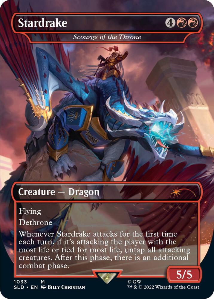 Secret Lair Drop Series Stardrake - Scourge of the Throne (Borderless) Stardrake - Scourge of the Throne (Borderless) - Secret Lair Drop Series (SLD)