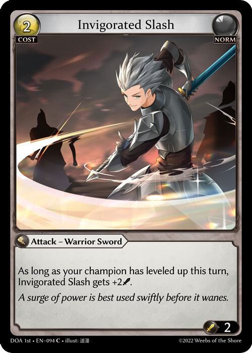 Invigorated Slash - Dawn of Ashes 1st Edition (DOA 1st) Foil