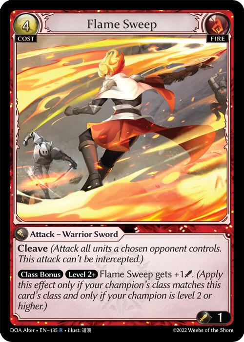 Flame Sweep - Dawn of Ashes Alter Edition (DOA Alter) Foil