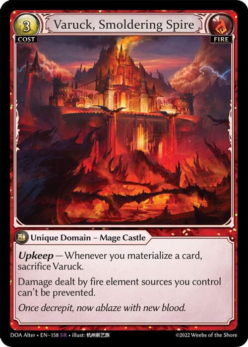 Varuck, Smoldering Spire - Dawn of Ashes Alter Edition (DOA Alter) Foil