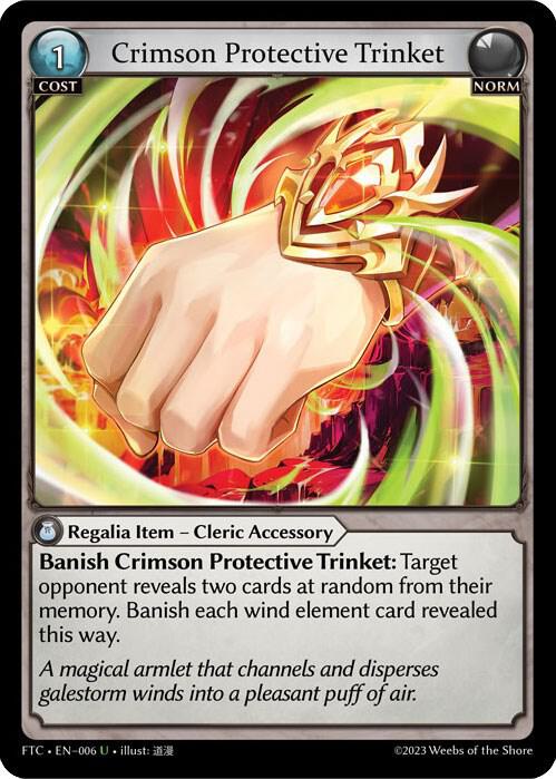 Crimson Protective Trinket - Fractured Crown (FTC) Foil