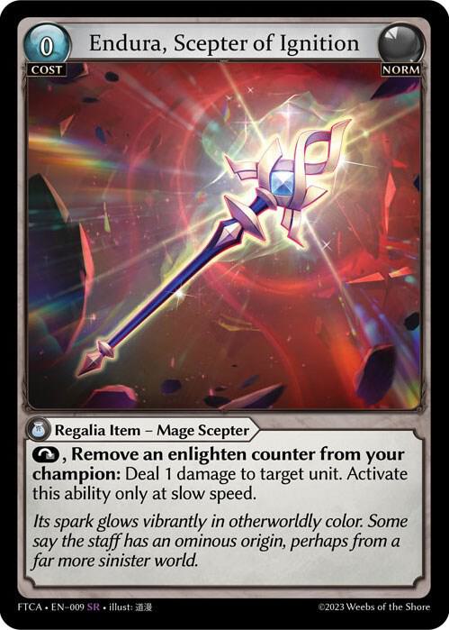 Endura, Scepter of Ignition - Fractured Crown (FTC) Super Rare Foil