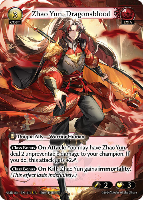 Zhao Yun, Dragonsblood - Mortal Ambition (AMB1E)