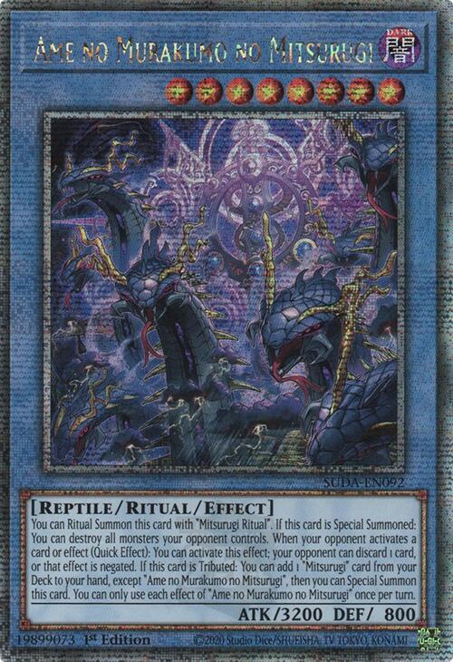 Ame no Murakumo no Mitsurugi (Quarter Century Secret Rare) - Supreme Darkness (SUDA)