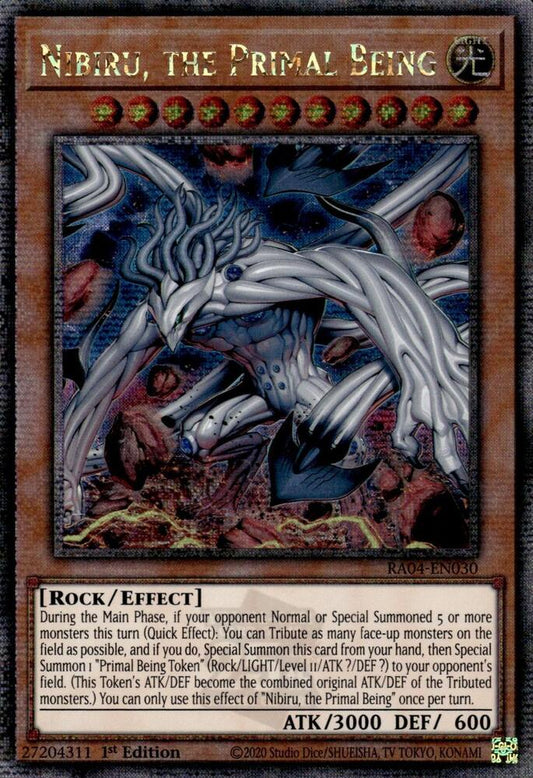 Nibiru, the Primal Being (New Art) (Quarter Century Secret Rare) - Quarter Century Stampede (RA04)