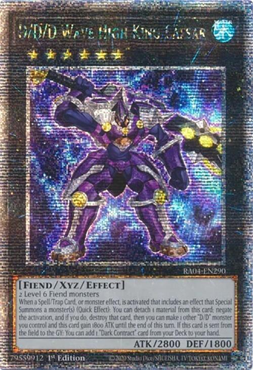 D/D/D Wave High King Caesar (Quarter Century Secret Rare) - Quarter Century Stampede (RA04)