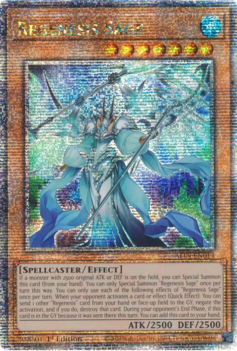Regenesis Sage (Quarter Century Secret Rare) - Alliance Insight (ALIN)