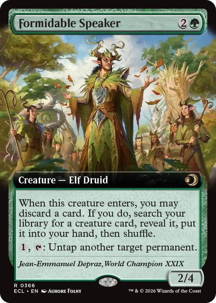 ormidable Speaker (Extended Art) - Lorwyn Eclipsed (ECL)