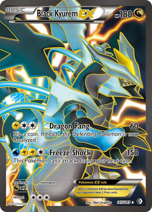 Black Kyurem EX (145 Full Art) - Boundaries Crossed (BCR) - DMG