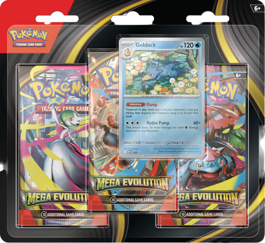 Mega Evolution Triple pack Blister (Golduck)