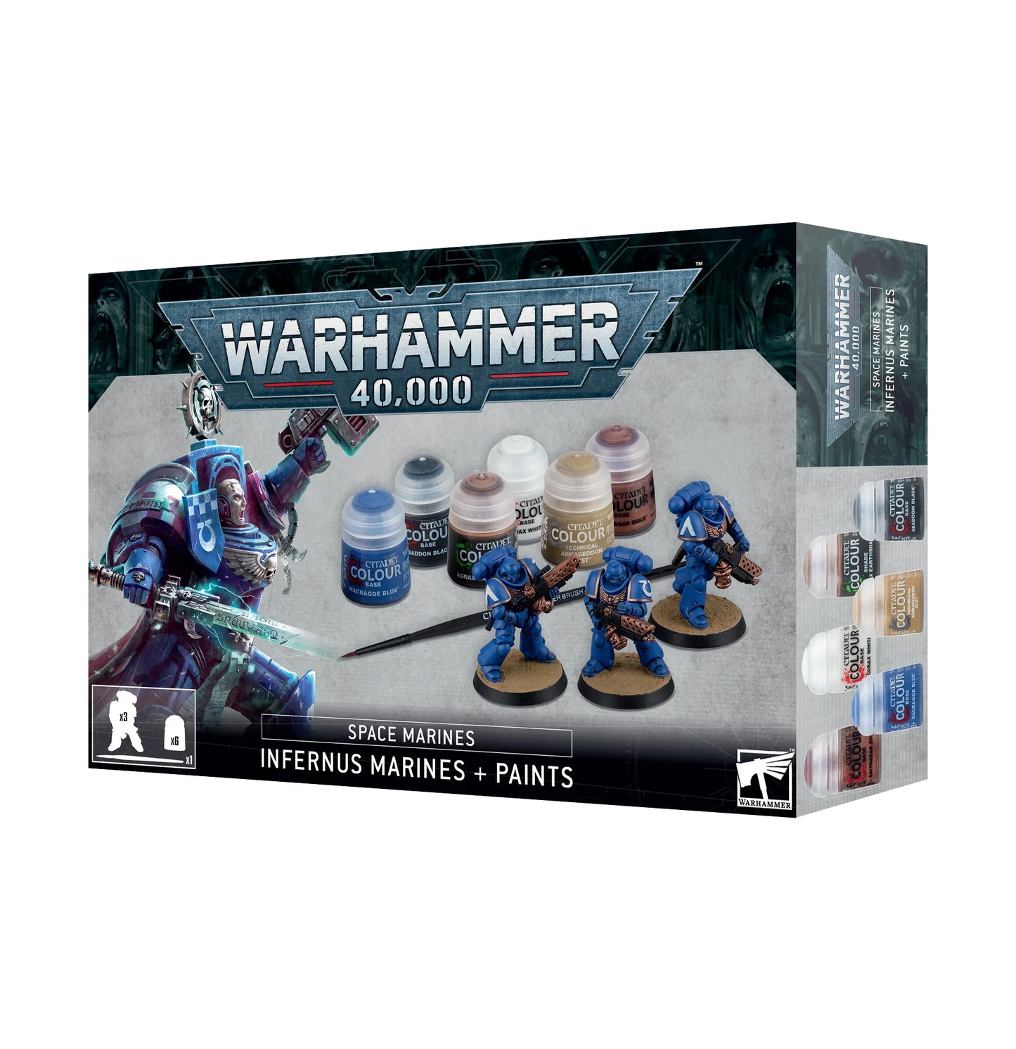 Warhammer 40K Space Marines Infernus Marines + Paint