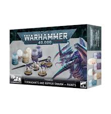 Warhammer 40K Tyranids Termagants and ripper swarm + paints