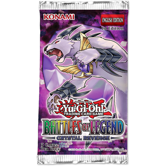Yugioh - Battles of Legend Crystal Revenge - 1st Edition Booster Pack